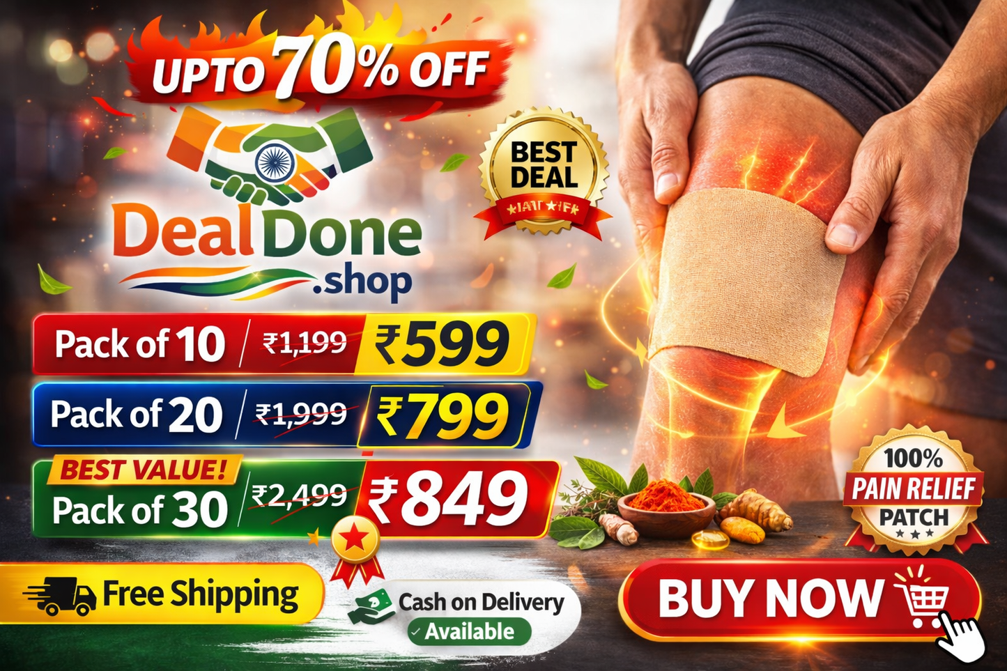 Knee Patches (Pack of 10, 20, 30)